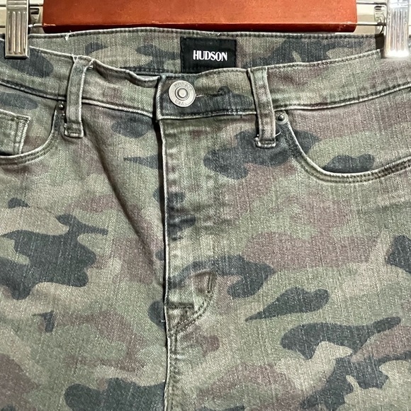 Hudson Cotton Blend Camo Barbara High Waist Skinny Jeans Sz. 28 - Picture 11 of 11